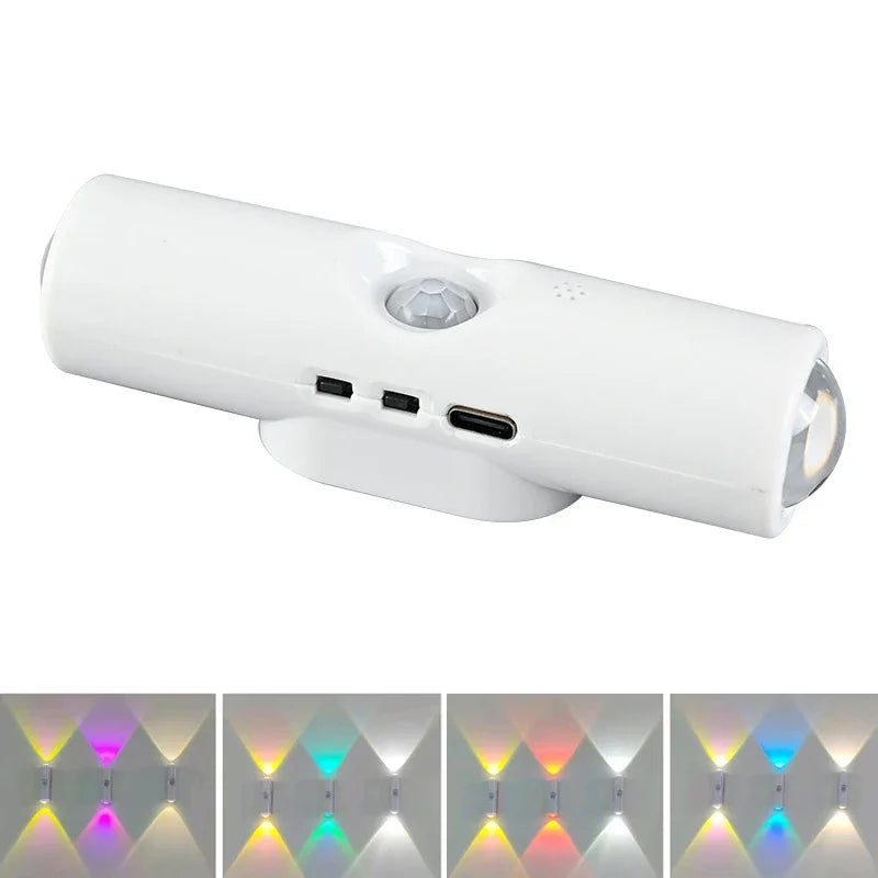 Motion Sensor LED Night Light RGB Magnetic Rechargeable