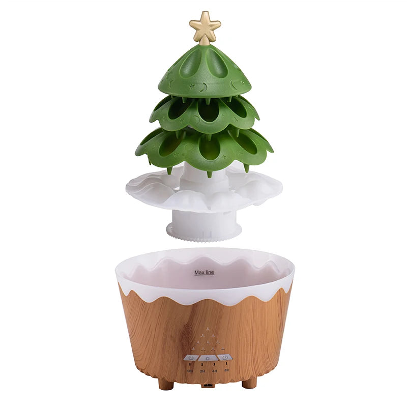 Christmas Tree Aromatherapy Diffuser Water Drip Remote Control