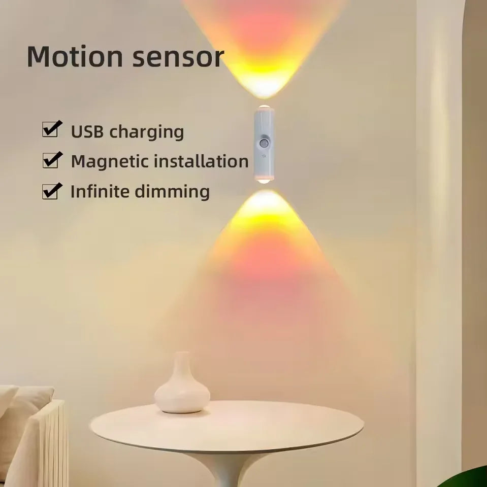 Motion Sensor LED Night Light RGB Magnetic Rechargeable