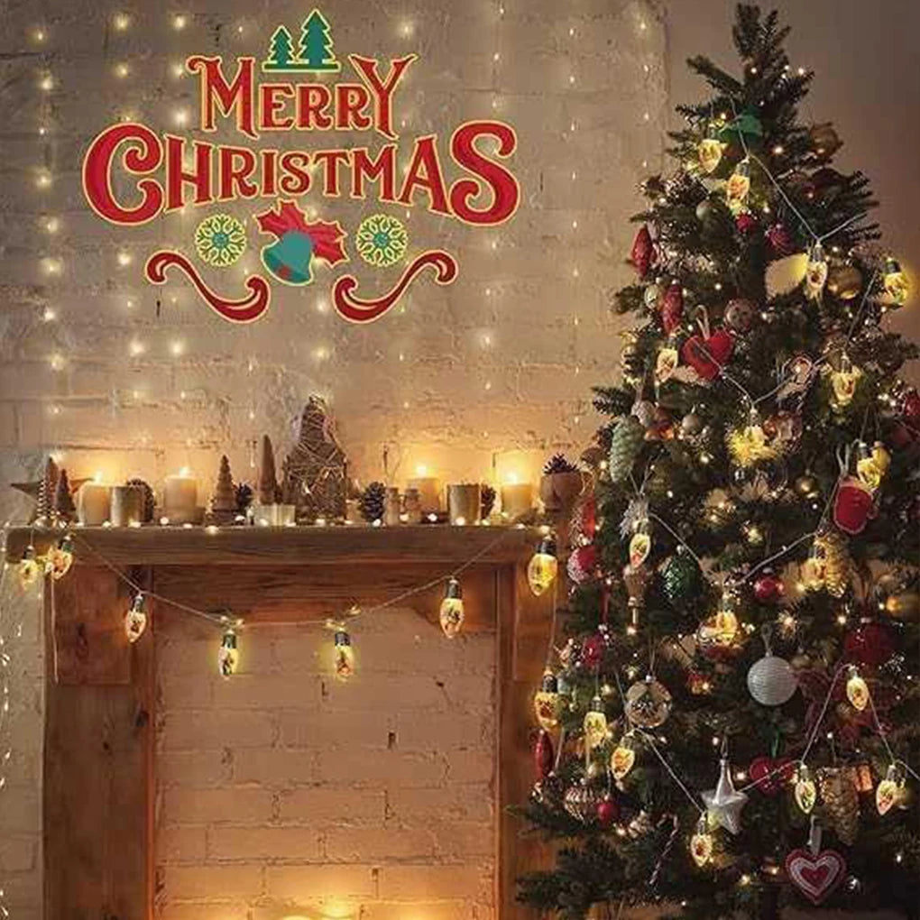 Christmas Decoration Lights String Led Lights Santa Claus Snowman