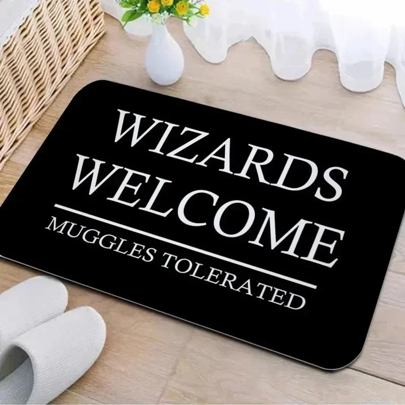 Cute Harry Potter Entry Rug Welcome Muggles Door Mat