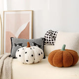 Luxury Fall Pumpkin Pillow Knit Thanksgiving Accent Cushion
