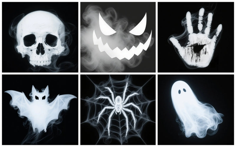 USB Ghost and Skull Rotating Projector Halloween Lamp