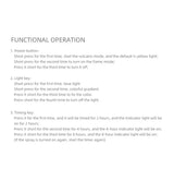 Glacier Lava Humidifier with 7-Color LED, Realistic Flame, Aroma Diffuser