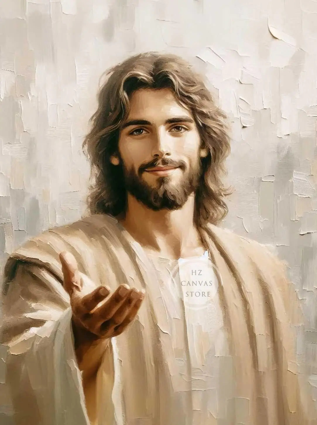 Modern Christian Jesus Children Art Poster