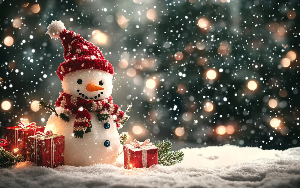 Christmas Decoration 2025 Photography Background Christmas Tree Snowman Photo Background Xmas Party Supplies Home Wall Banner