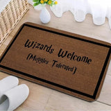 Cute Harry Potter Entry Rug Welcome Muggles Door Mat