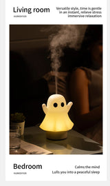 Cute Ghost Ultrasonic Air Humidifier with 7-Color LED