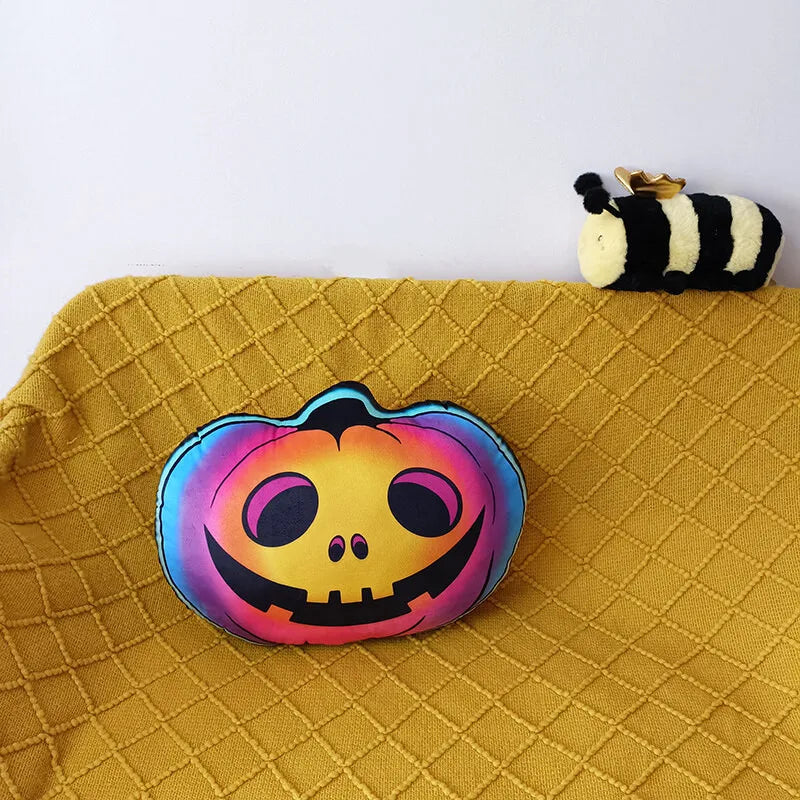Spooky Soft Ghost & Pumpkin Cushion for Halloween Decor