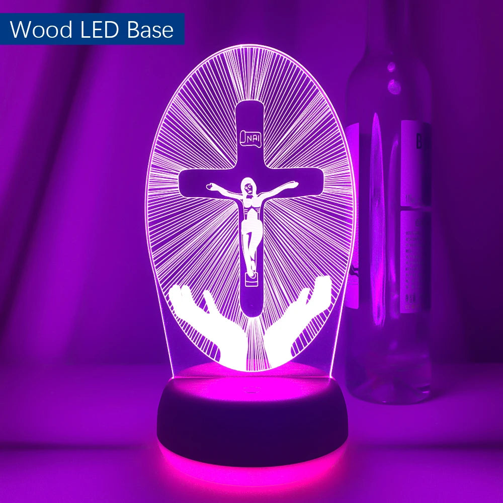 Crucifixion of Jesus Led Night Light