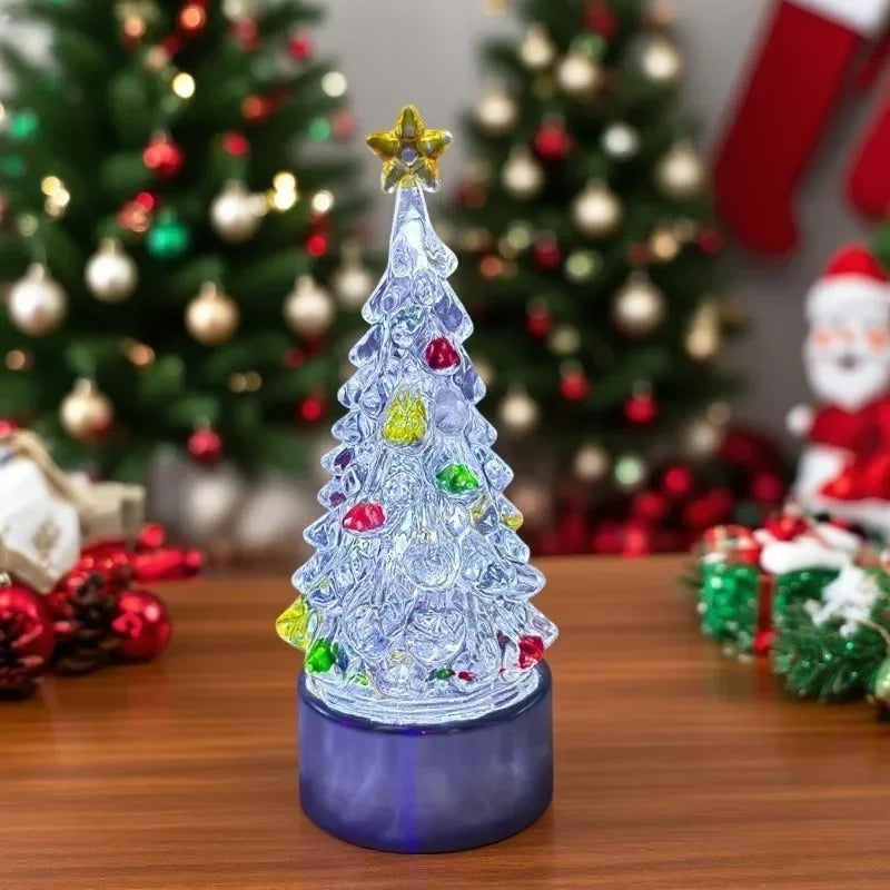 LED Night Lamp Mini Christmas Tree Christmas Luminous Decoration