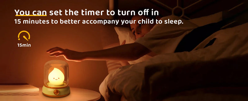 Flameless LED Candle USB Rechargeable Night Light