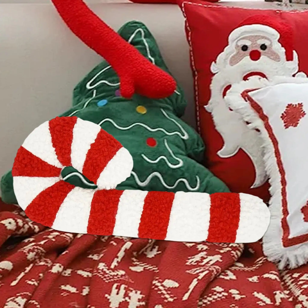 Christmas Candy Cane Pillow Decorative Sofa
