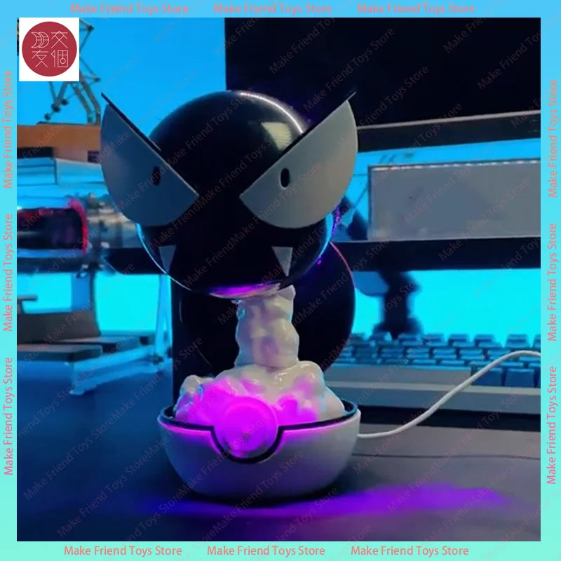 Rechargeable Gastly Luminous Humidifier Gastly Purple‑LED