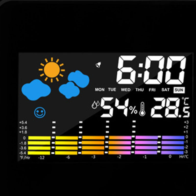 Adjustable LED Digital Projection Clock with Alarm & Temp