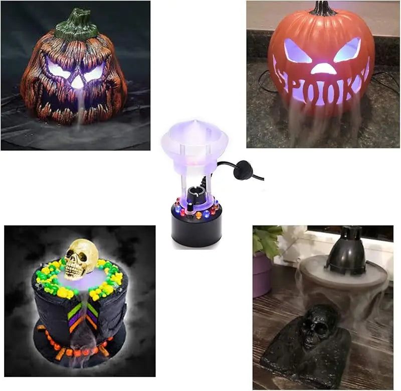 Halloween Mist Maker LED Fogger for Spooky Decorations