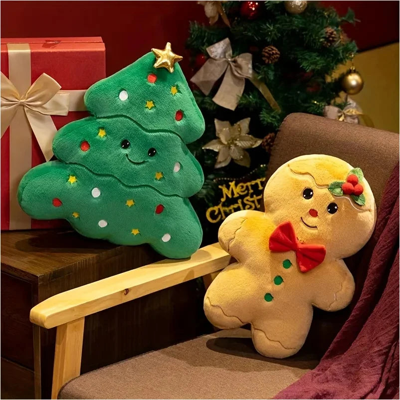 Christmas & New Year's Festive Plush Pillow