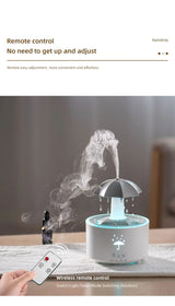 Rotating Umbrella Humidifier Water Drop Mute Air Desktop