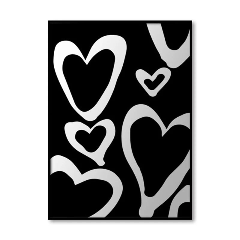 Nordic Abstract Canvas – Framed Modern Wall Art for Creative Interiors