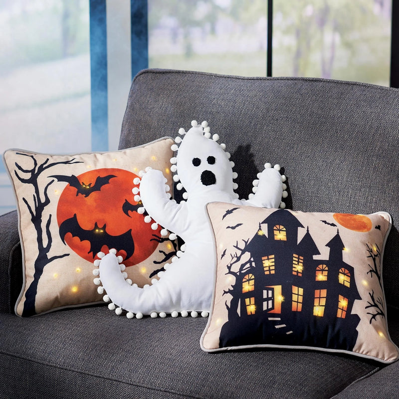 Halloween Ghost Pillow Plush Accent Cushion for Home