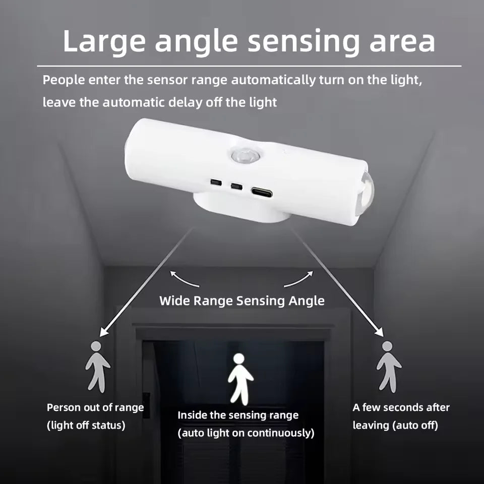 Motion Sensor LED Night Light RGB Magnetic Rechargeable