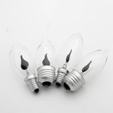 4-Pack Decorative LED Candle Bulbs Flickering Flame Effect