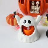 Flameless Ghost Candle LED Lamp – Spooky Halloween Decor