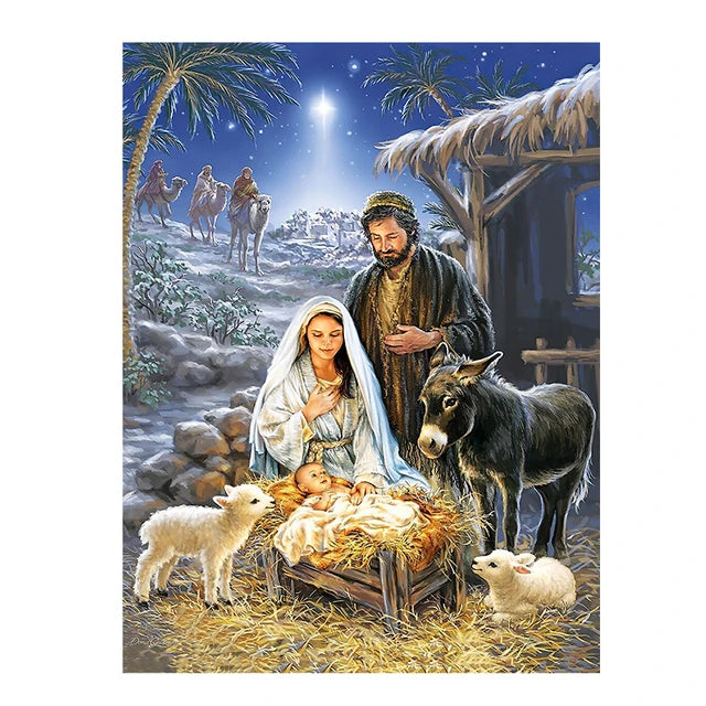 Birth of Jesus Christ Wall Art Canvas Painting
