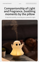 Cute Ghost Ultrasonic Air Humidifier with 7-Color LED