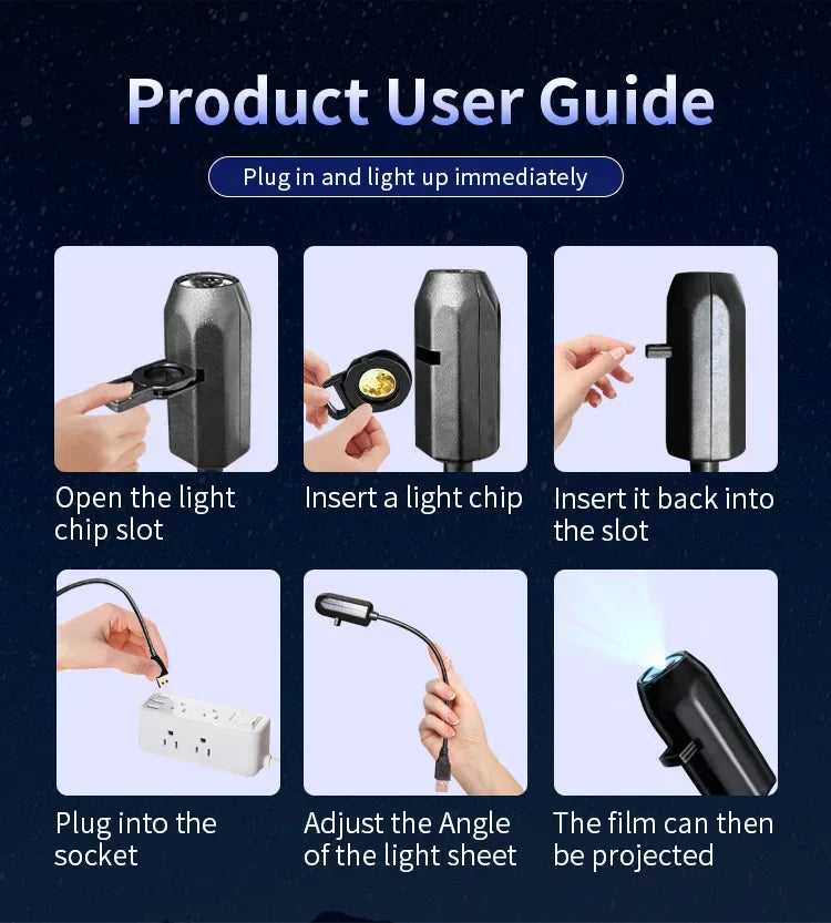 Rotating LED Halloween Night Light for Bedroom or Home