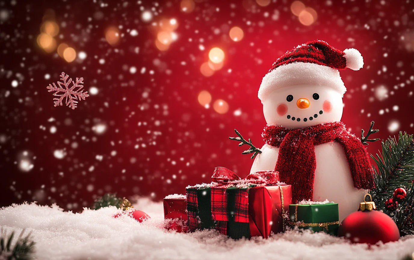 Christmas Decoration 2025 Photography Background Christmas Tree Snowman Photo Background Xmas Party Supplies Home Wall Banner