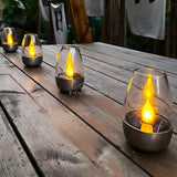 Waterproof Solar LED Flameless Candles for Outdoor Decor