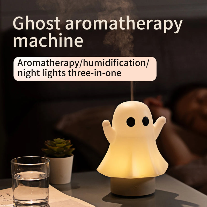 Cute Ghost Ultrasonic Air Humidifier with 7-Color LED