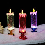 LED Candle Lights for Home Glitter Swirl Color Changing