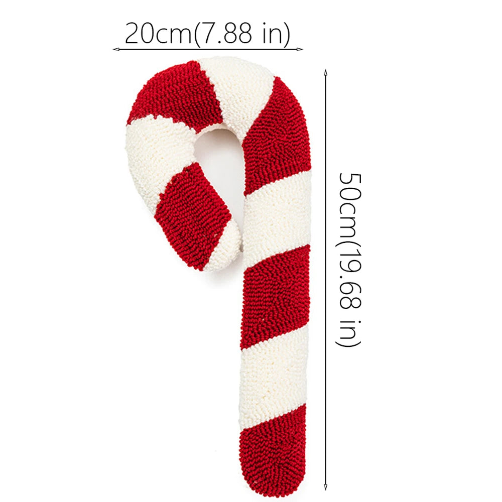 Christmas Candy Pillow with Stuffing Fluff Knitted