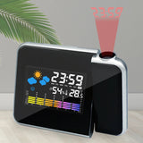 Adjustable LED Digital Projection Clock with Alarm & Temp