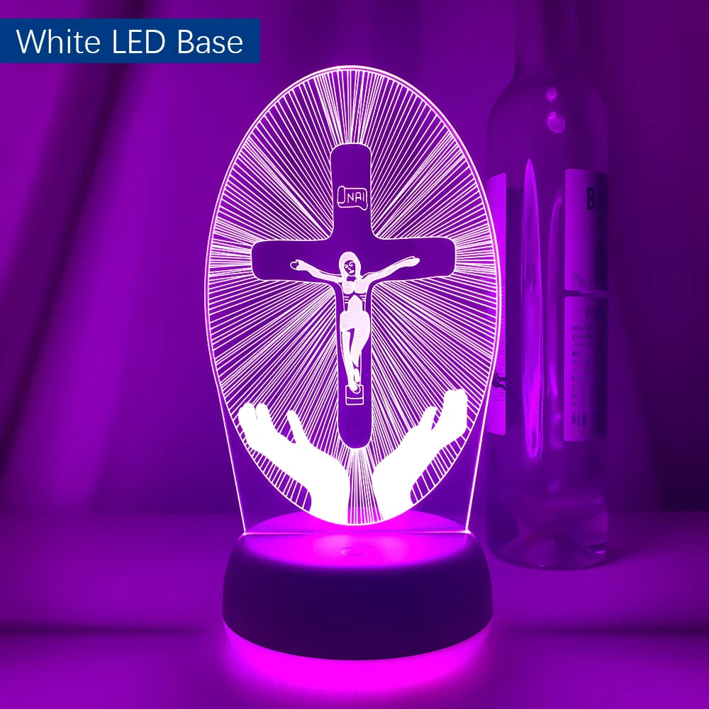 Crucifixion of Jesus Led Night Light