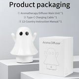 Cute Ghost Ultrasonic Air Humidifier with 7-Color LED