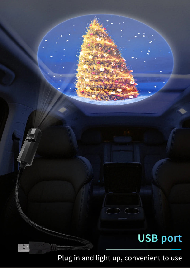 USB Mood Light Projector for Bedroom or Home Moon Lamp