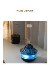 Glacier Lava Humidifier with 7-Color LED, Realistic Flame, Aroma Diffuser