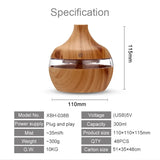 Ultrasonic Aroma Diffuser Wood Grain Electric Essential Oil