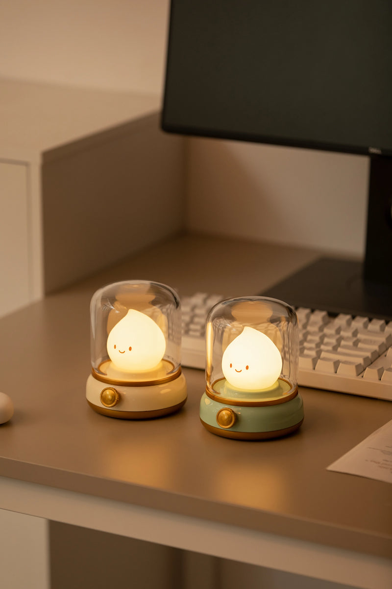 Flameless LED Candle USB Rechargeable Night Light