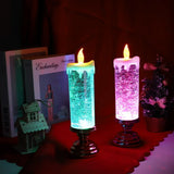 LED Candle Lights for Home Glitter Swirl Color Changing
