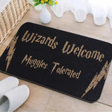 Cute Harry Potter Entry Rug Welcome Muggles Door Mat