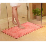 Chenille Bathroom Rug Soft Absorbent Non-Slip Floor Mat