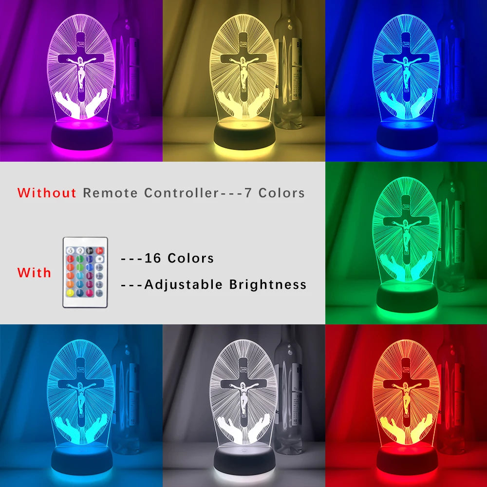 Crucifixion of Jesus Led Night Light