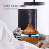 Ultrasonic Aroma Diffuser Wood Grain Electric Essential Oil
