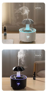 Rotating Umbrella Humidifier Water Drop Mute Air Desktop