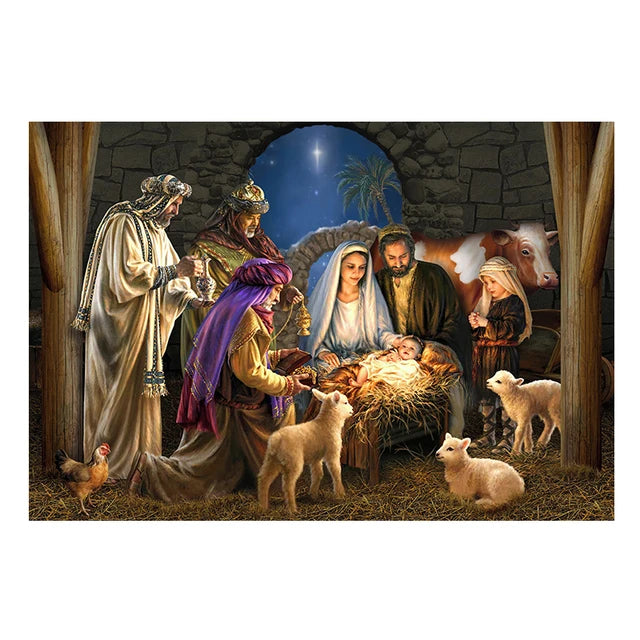 Birth of Jesus Christ Wall Art Canvas Painting