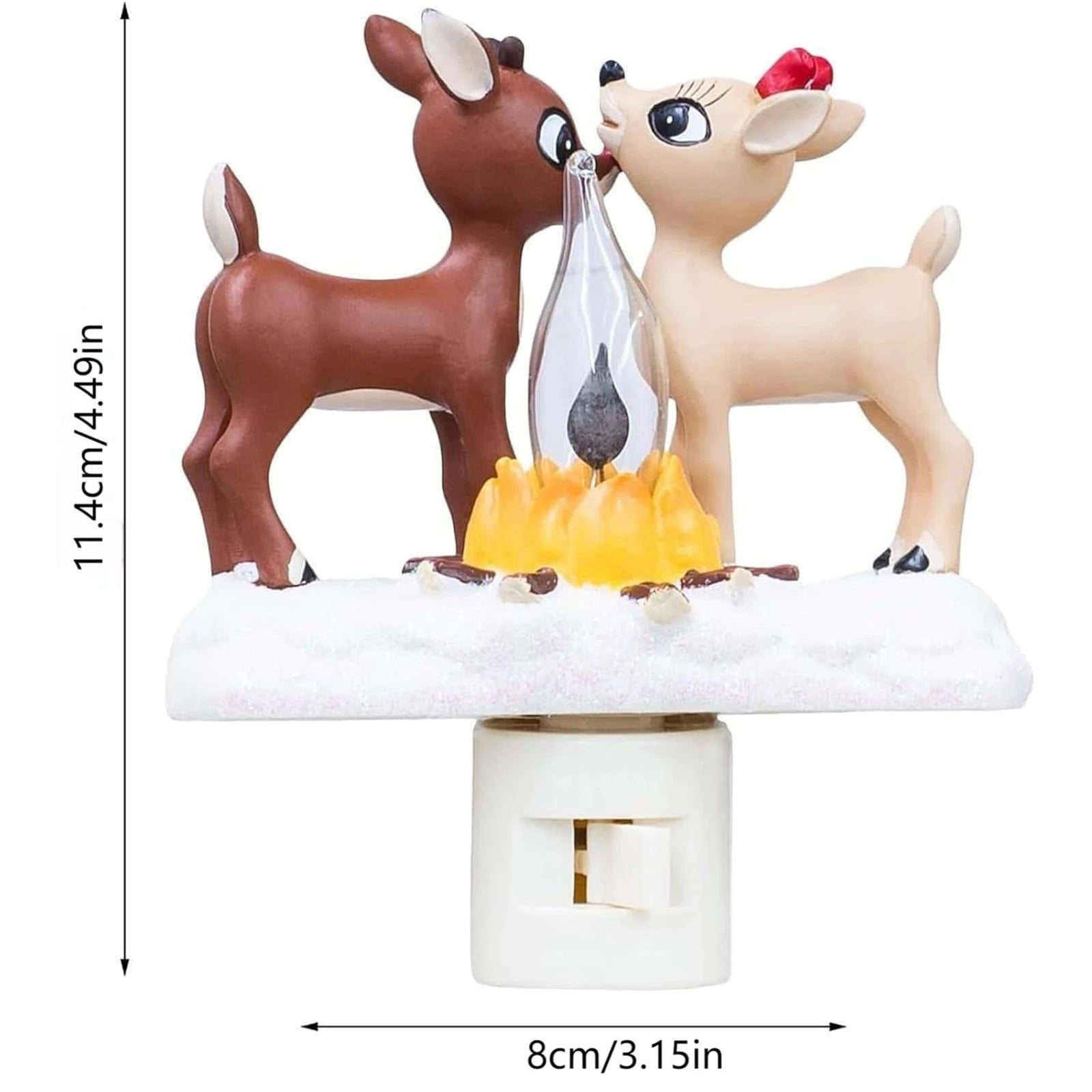 YHOPE Cute Christmas Flickering Nightlight